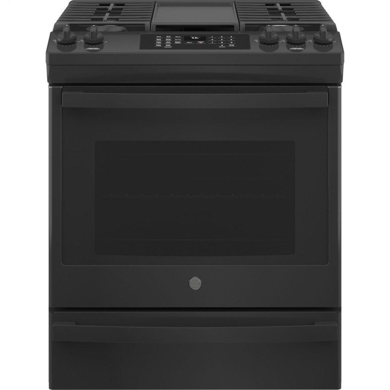 Ge Appliances JGS760DPBB Ge 30″ Slide-In Front-Control Convection Gas Range With No Preheat Air Fry