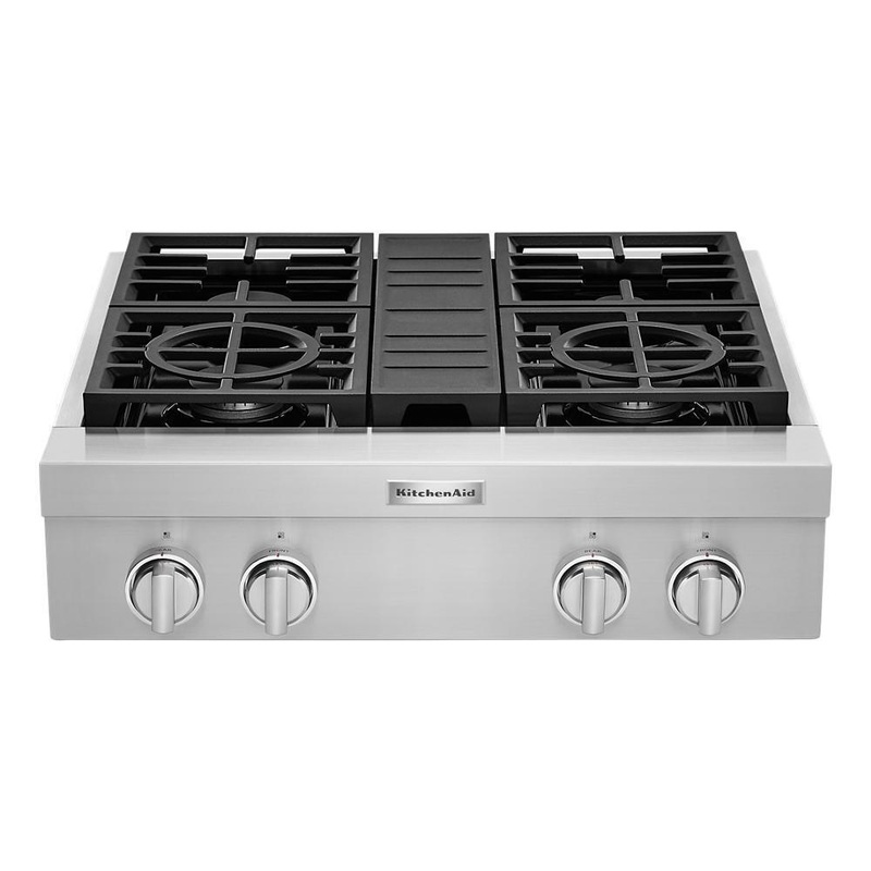 KCGC500JSS KitchenAid 30” 4-Burner Commercial-Style Gas Rangetop