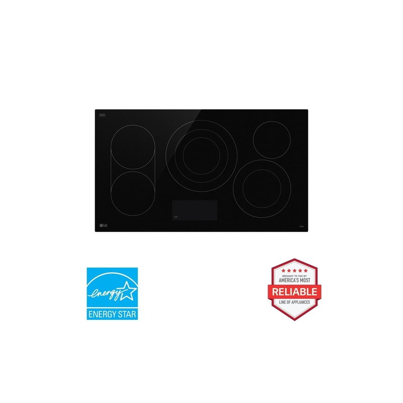 Lg CBEW3617BE 36″ Electric Cooktop with UltraHeat 3.6kW Element