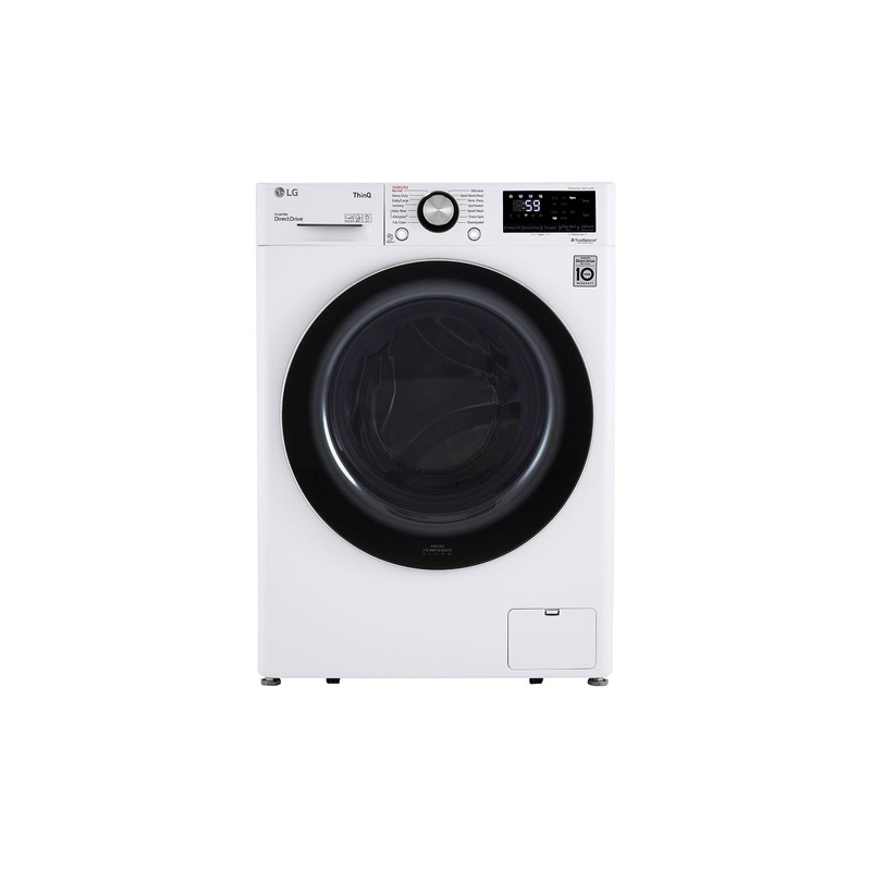 Lg WM1455HWA 2.4 cu. ft. Smart wi-fi Enabled Compact Front Load Washer with Built-In Intelligence
