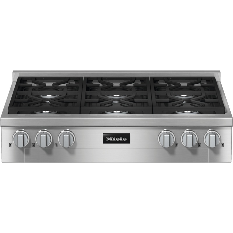 Miele KMR11343G Kmr 1134-3 G Edst/Clst – 36-Inch Range Top With 6 Burners For Professional Applications