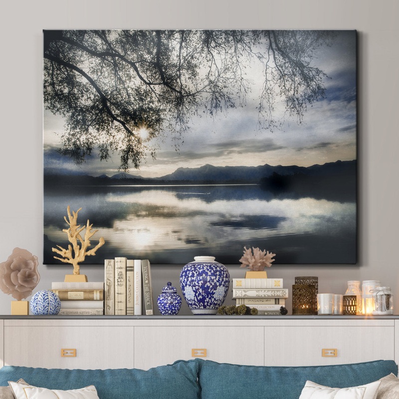 Staffelsee Lake – Wrapped Canvas Print Millwood Pines Size: 16″ W x 20″ H