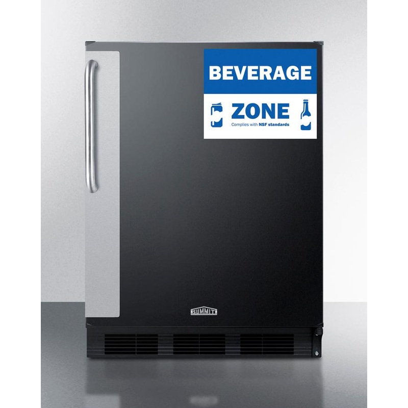 Summit FF6BK7BZADA 24″ Wide All-refrigerator, ADA Height