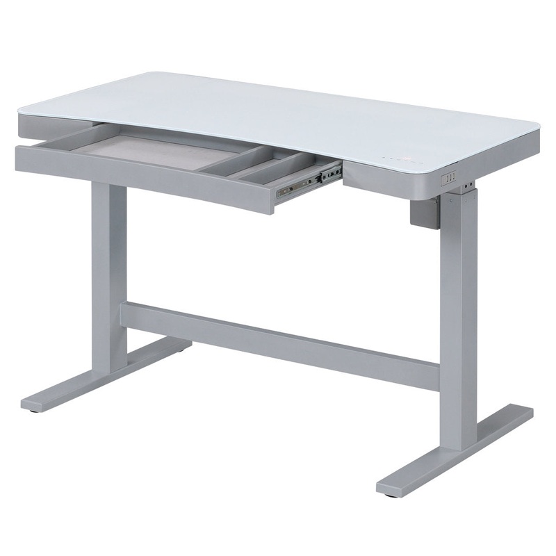 Babin Height Adjustable Standing Desk Upper Square Color: Snow