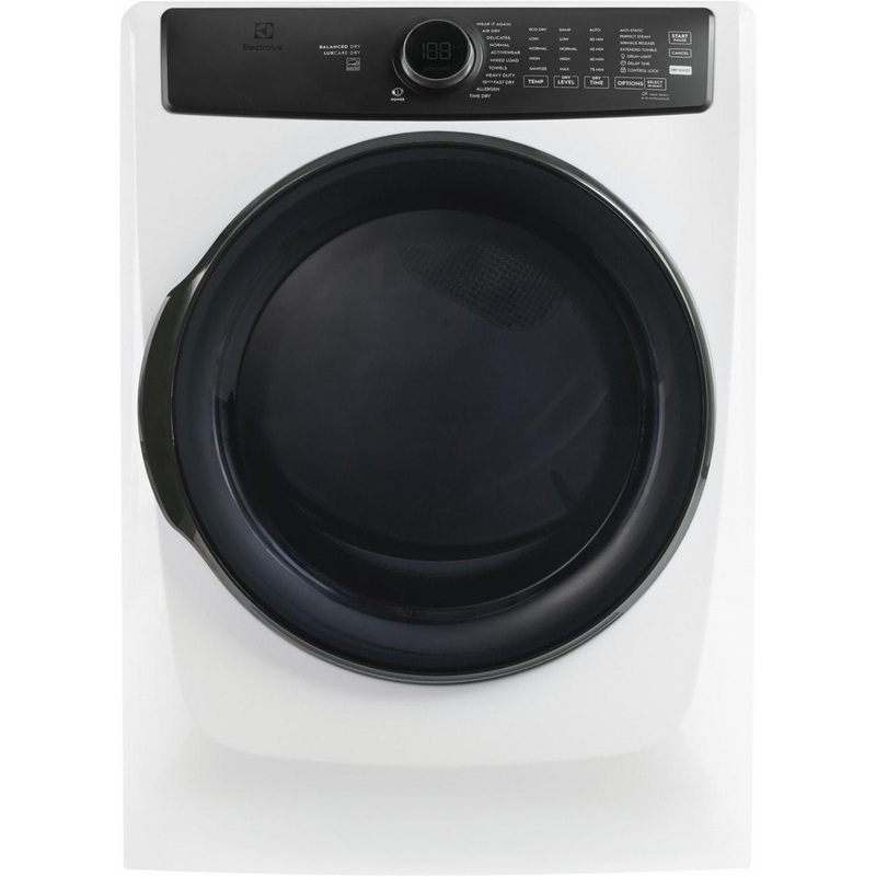 Electrolux ELFG7738AW Electrolux Front Load Perfect Steam Gas Dryer With Luxcare Dry And Instant Refresh – 8.0 Cu. Ft.
