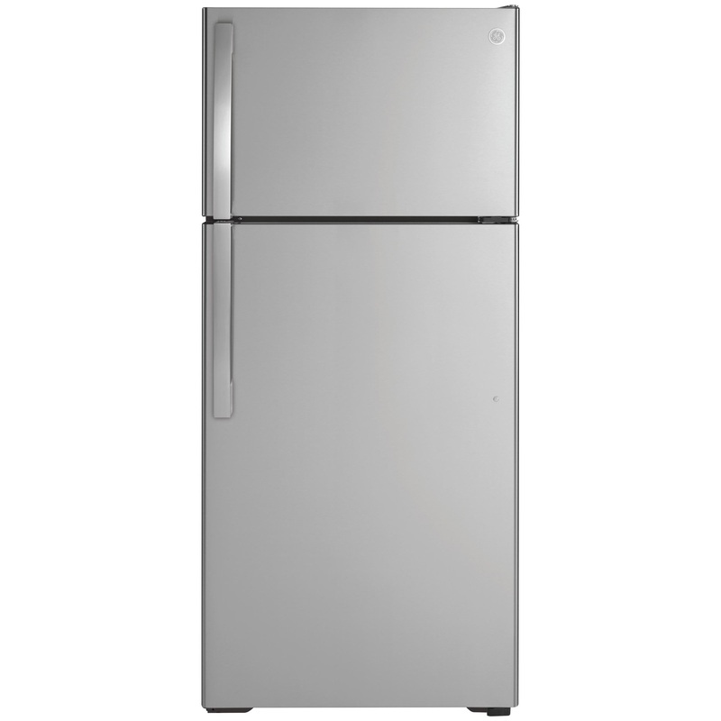 GTE17GSNRSS GE ENERGY STAR 16.6 Cu. Ft. Top-Freezer Refrigerator