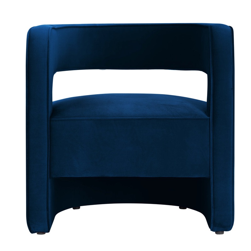 Jamal Upholstered Barrel Chair For Living Room,Bedroom Nicole Miller Upholstery Color: Navy