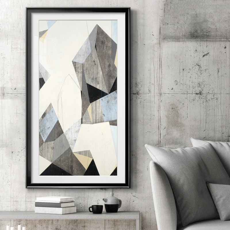 LOFI II – Painting Print George Oliver Mat Color: White Size: 14.5″ H x 26.5″ W x 1.5″ D Format: Black Framed Paper