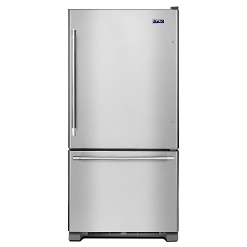 Maytag MBF2258FEZ 33-Inch Wide Bottom Mount Refrigerator – 22 Cu. Ft.