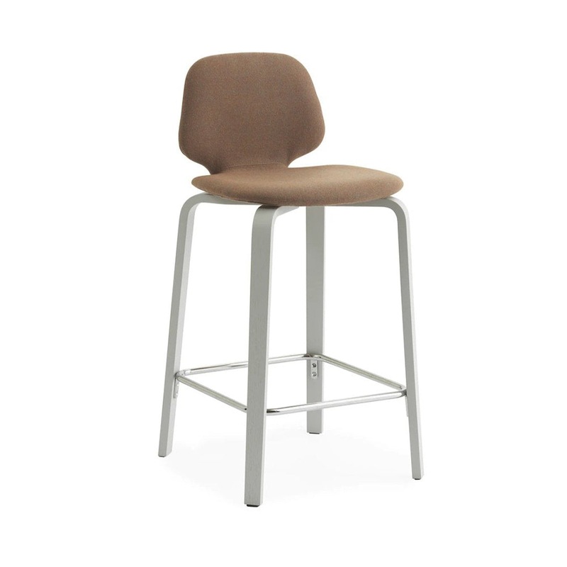 My Chair Wood Base Barstool Fully Upholstered