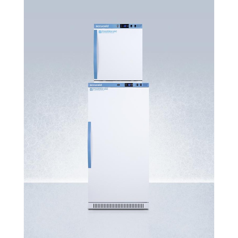 Summit ARS8PVAFZ1PVSTACK 24″ Wide Performance Series All-Refrigerator/All-Freezer Combination
