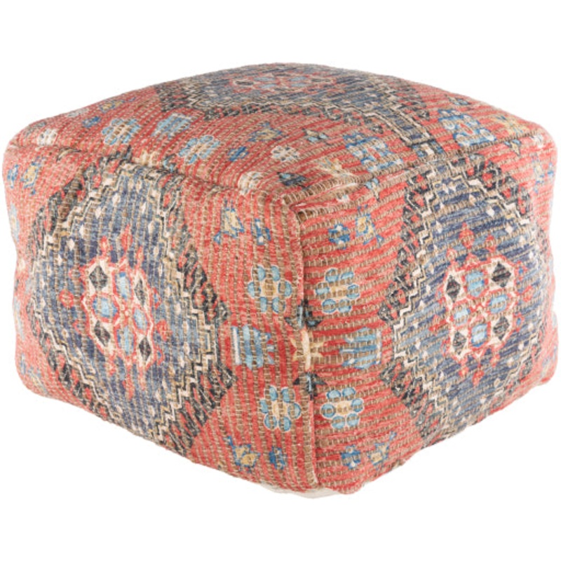 Global Chic Woven Pouf
