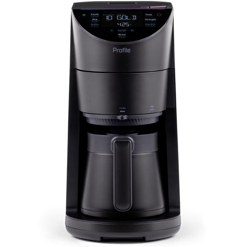 P7CGAAS6TBB GE Profile Smart Grind and Brew Coffee Maker with Podless Single Serve