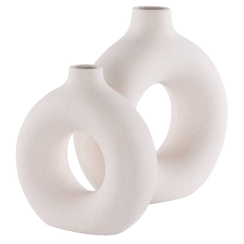 Aionna Ceramic Table Vase (Set of 2) Birch Lane