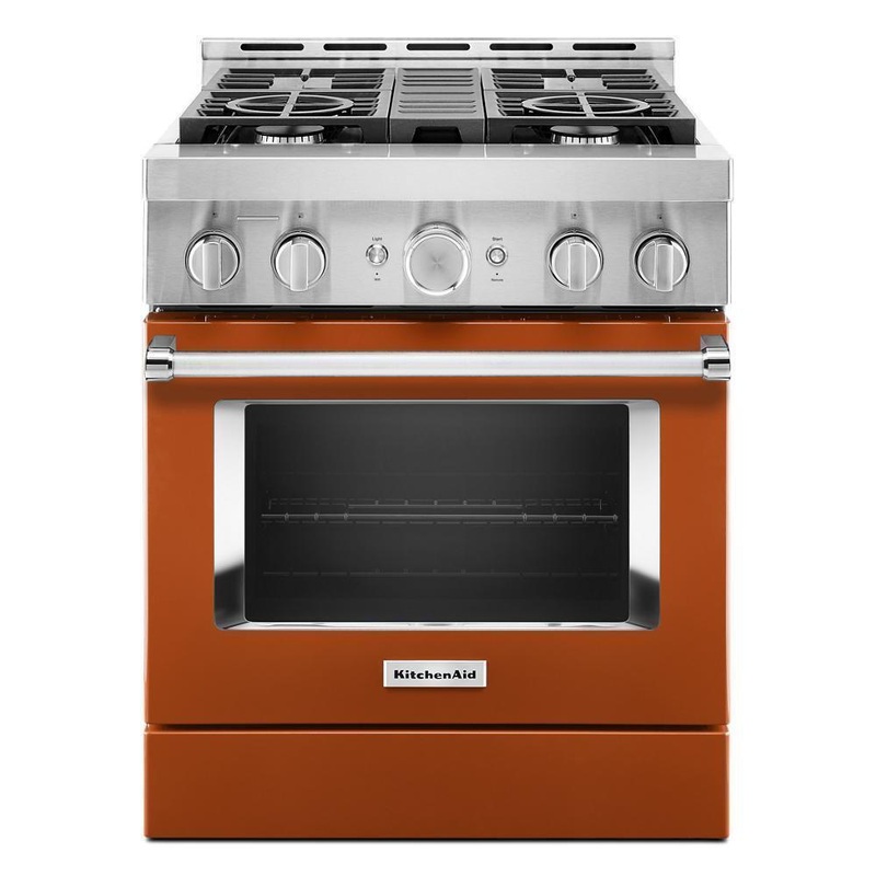 KFGC500JSC KitchenAid 30” Smart Commercial-Style Gas Range with 4 Burners