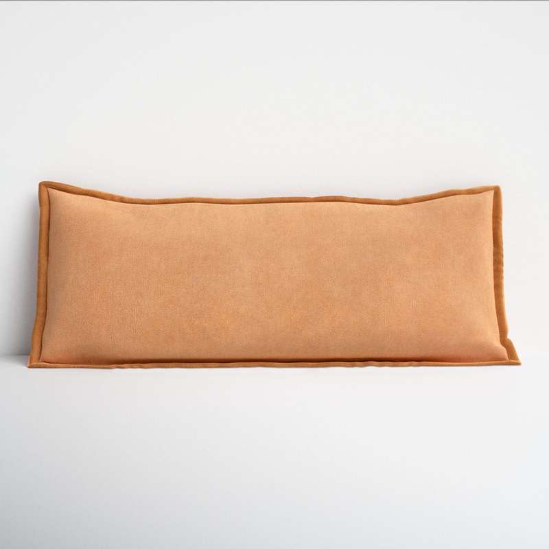 Montague 100% Cotton Lumbar Rectangular Pillow RE/FINE Color: Brown Size: 12″ x 30″