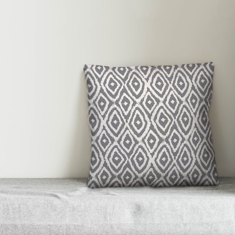Throw Pillow Designs Direct Creative Group Color: Gray/White Size: 20″ x 20″