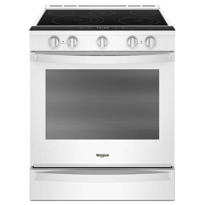 Whirlpool WEE750H0HW 6.4 cu. ft. Smart Slide-in Electric Range with Air Fry, when Connected