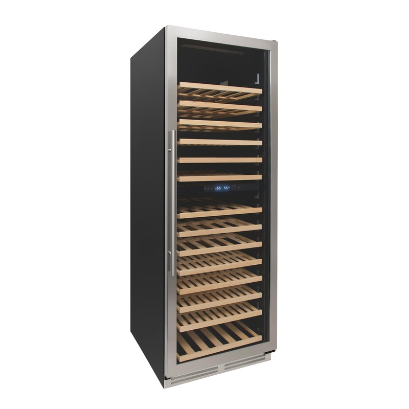 Avanti WCD165DZ3S Avanti 163 Bottle Designer Series Dual-Zone Wine Cooler – Stainless Steel / 163 Bottles