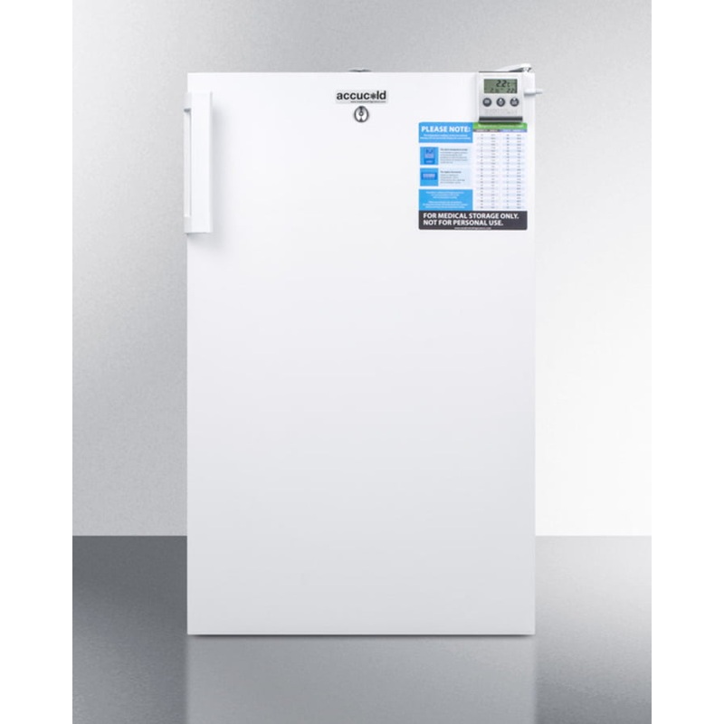 Summit FF511LBIVAC Built-In Undercounter Medical All-Refrigerator For Temperature Stable Medical Storage, With Interior Basket Drawers, Internal Fan, Lock, And More