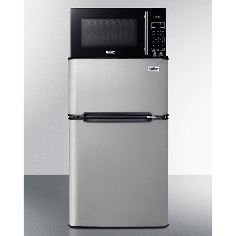 Summit MRF34BSSA Microwave/Refrigerator-Freezer Combination With Allocator