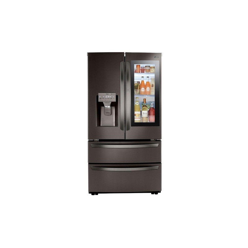 28 cu ft. Smart InstaView Door-in-Door Double Freezer Refrigerator with Craft Ice