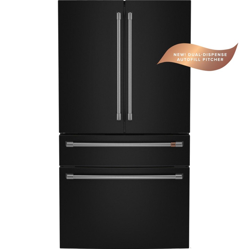 Cafe CJE23DP3WD1 CAF(EBACK) ENERGY STAR 23.2 Cu. Ft. Smart Counter-Depth 4-Door French-Door Refrigerator With Dual-Dispense AutoFill Pitcher