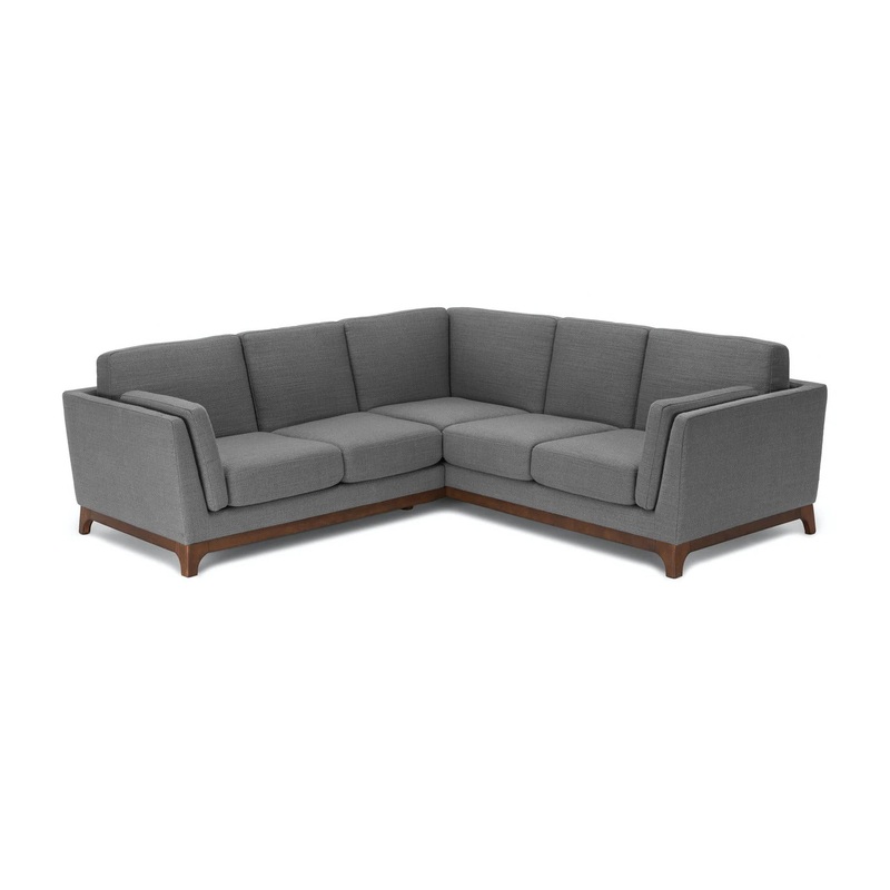 Ceni Pyrite Gray Corner Sectional