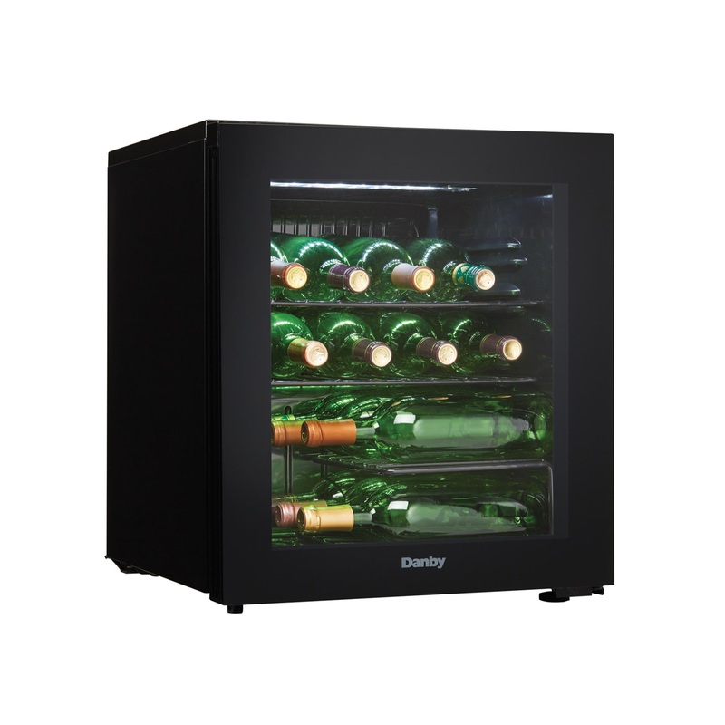 DWC018A1BDB Danby 16 Bottle Free-Standing Wine Cooler in Black