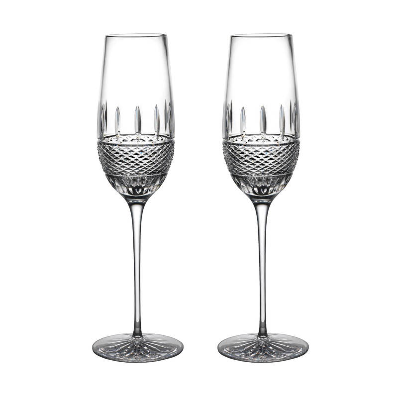 Irish Lace Flute Glass (Set of 2)
