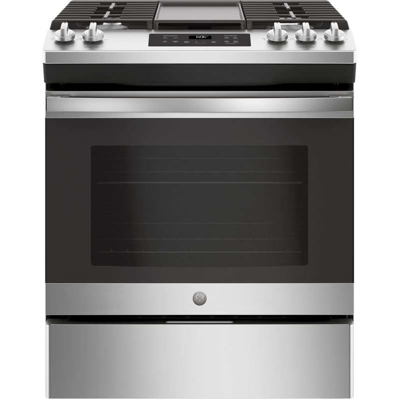 JGSS66SELSS GE 30″ Slide-In Front Control Gas Range