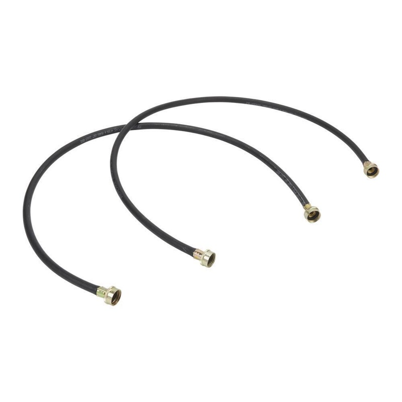 Whirlpool 8212546RP 4′ Black Washer Inlet Hoses 1050 PSI – 2 Pack
