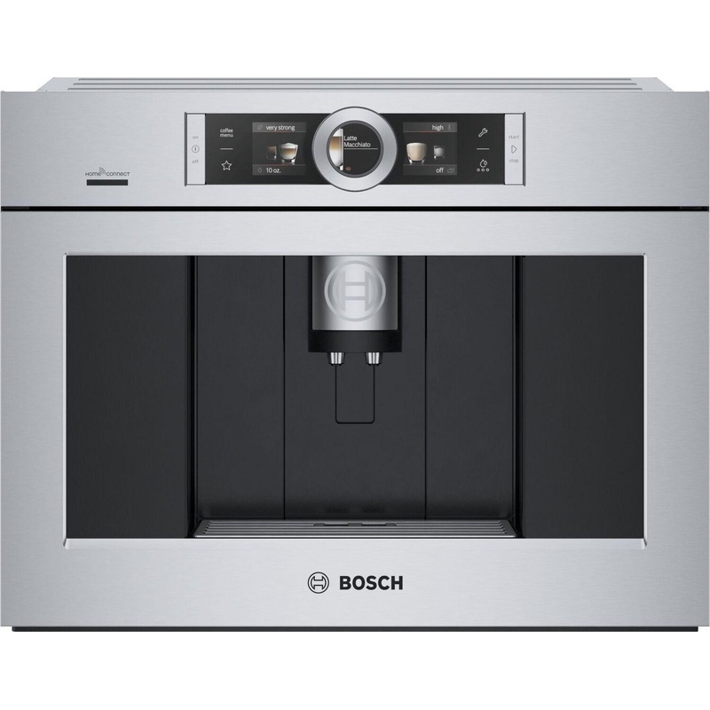 Bosch BCM8450UC 800 Series, Built-In Fully Automatic Coffee Machine, Stainless steel, Removable water tank