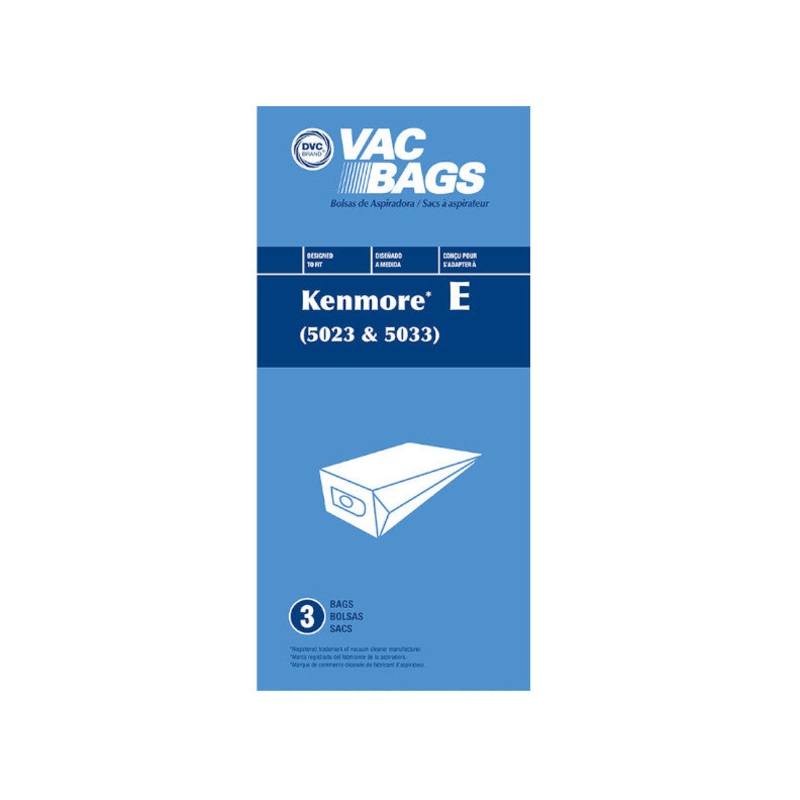 Kenmore Canister Vacuum Bags Generic for 5023, 5033 – 3 Pack