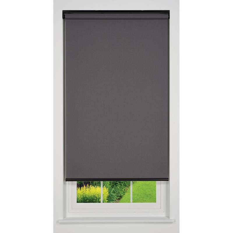 Linen Avenue Cordless Sierra Light Filtering Roller Shade (Arrives 1/4″ Narrower) Linen Avenue Blind Size: 36.5″W x 66″L Finish: Dark Gray