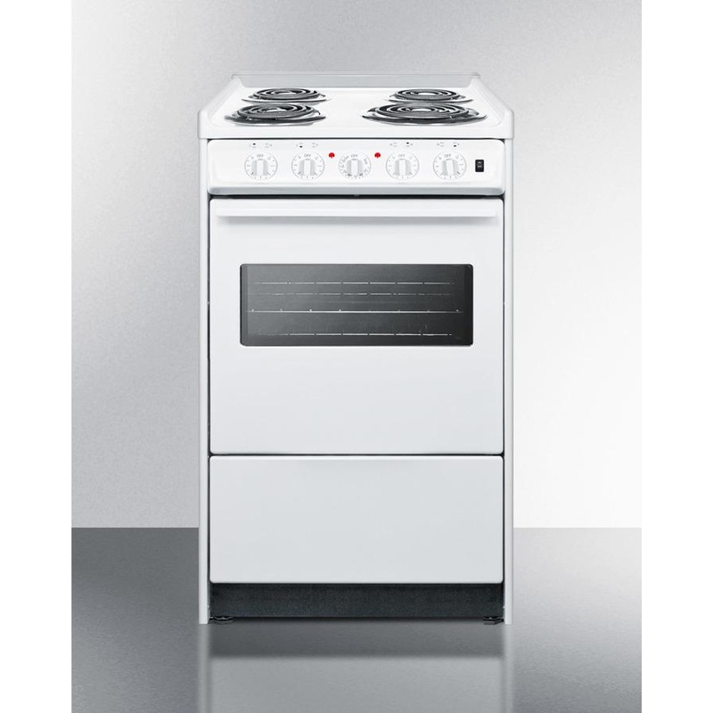 Summit WEM110RW 20″ Wide Electric Coil Top Range