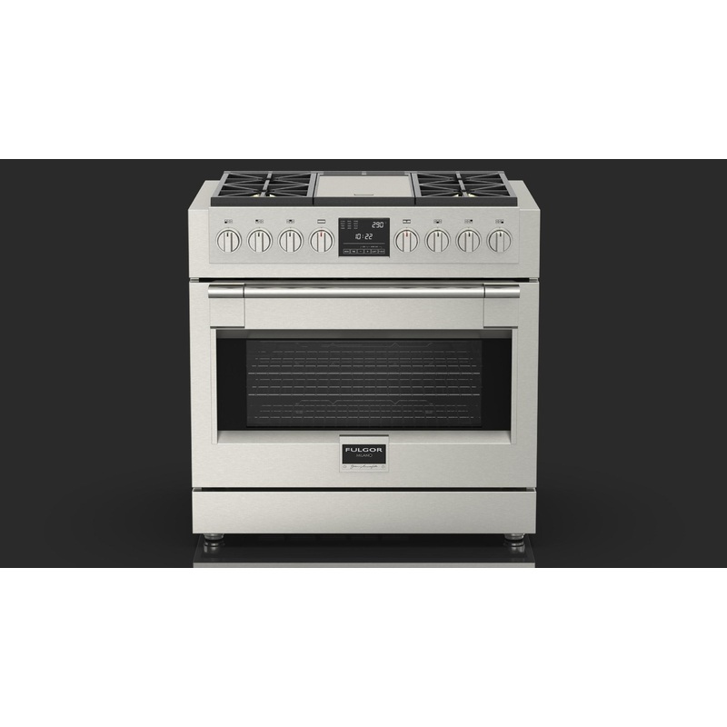 Fulgor Milano F6PDF364GS1 36 Dual Fuel Pro Range With Griddle