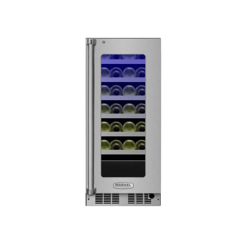 Marvel MP15WSG4RS 15″ Stainless Steel Single Zone Wine Cooler