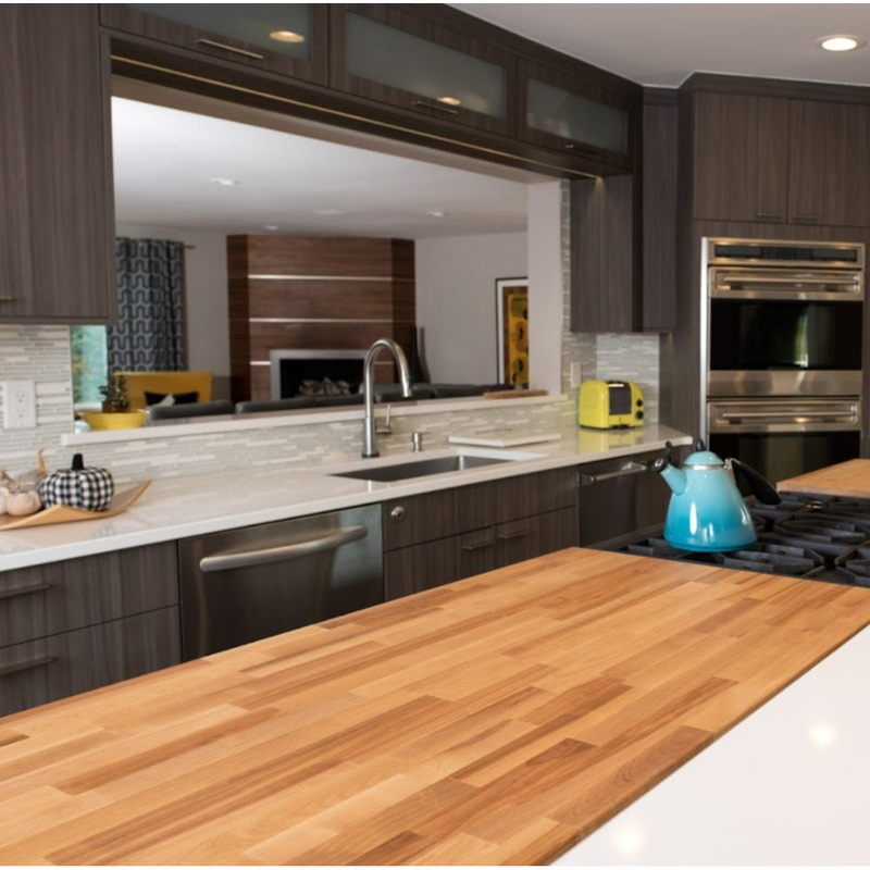Solid Wood Countertop WFX Utility Size: 74″ H x 25″ W x 1.5″ D Finish: Birch