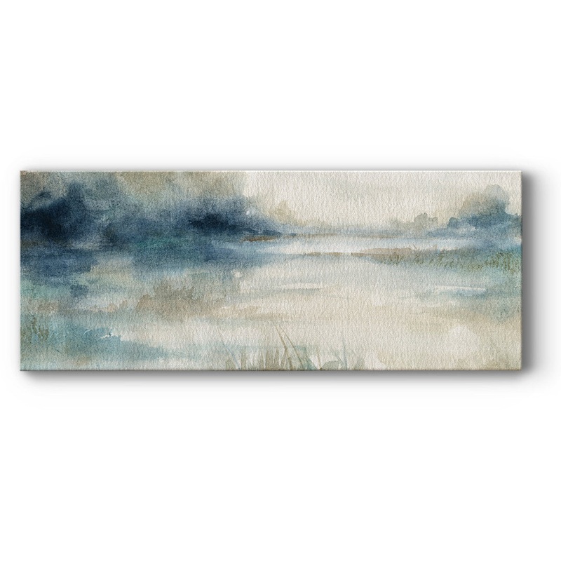 Still Evening Waters II – Wrapped Canvas Print Wade Logan Size: 24″ H x 60″ W x 1.5″ D