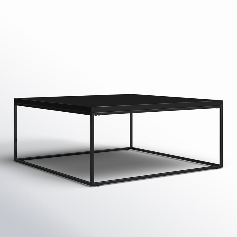 Adilson Coffee Table Wade Logan Color: Black