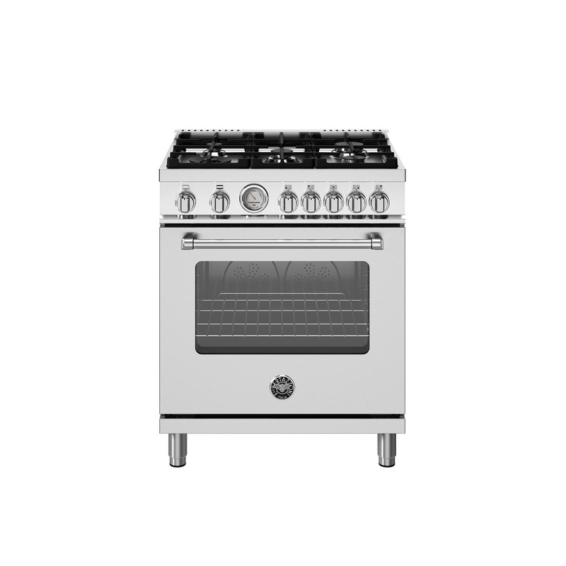 Bertazzoni MAS305GASXV 30 Inch All Gas Range, 5 Burners Stainless Steel