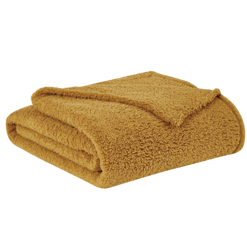 Blanket Brooklyn Loom Color: Mustard Size: Twin XL