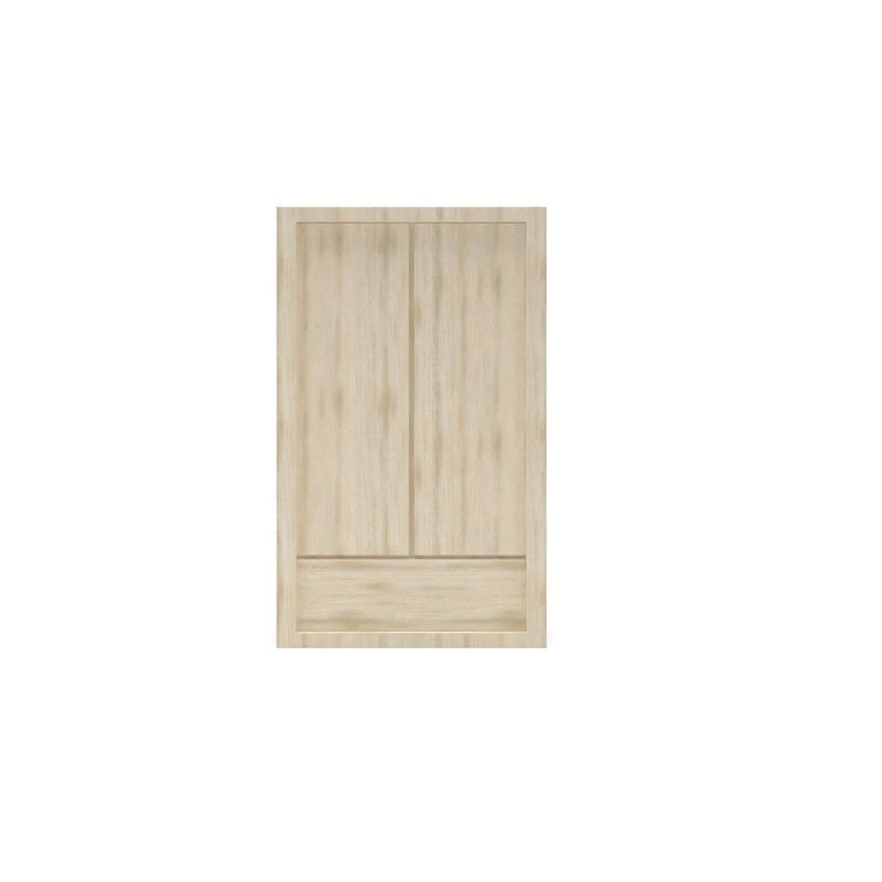 Cayman Wood Armoire Biscotti