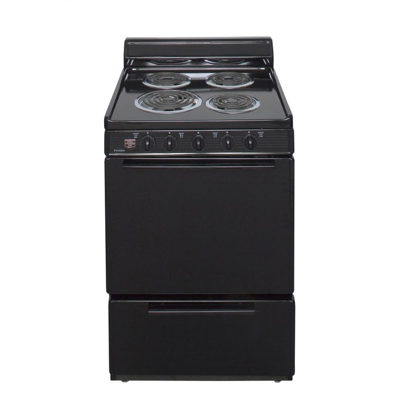 Premier ECK100BP 24 in. Freestanding Electric Range in Black