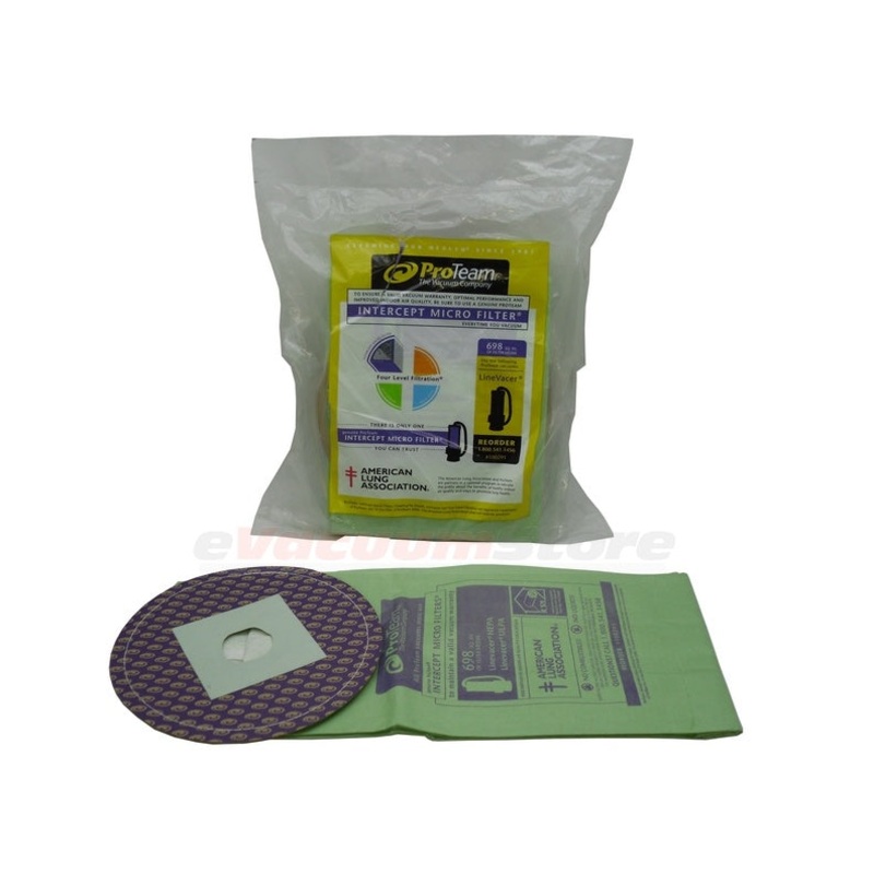 ProTeam Micro Filter Vacuum Bags 100291 10 Bags