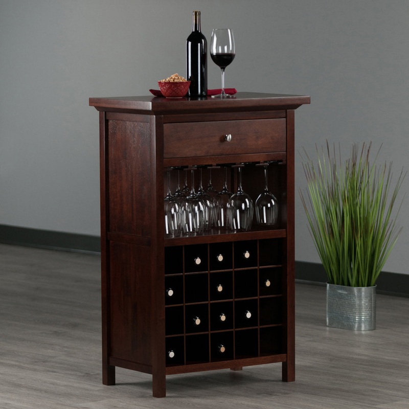 Baronvil Bar with Wine Storage Red Barrel Studio