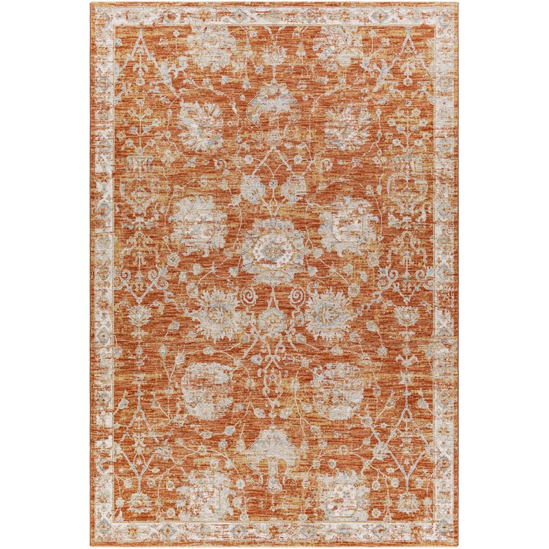 Conlan Oriental Burnt Orange Area Rug Birch Lane Rug Size: Rectangle 2′ x 3′