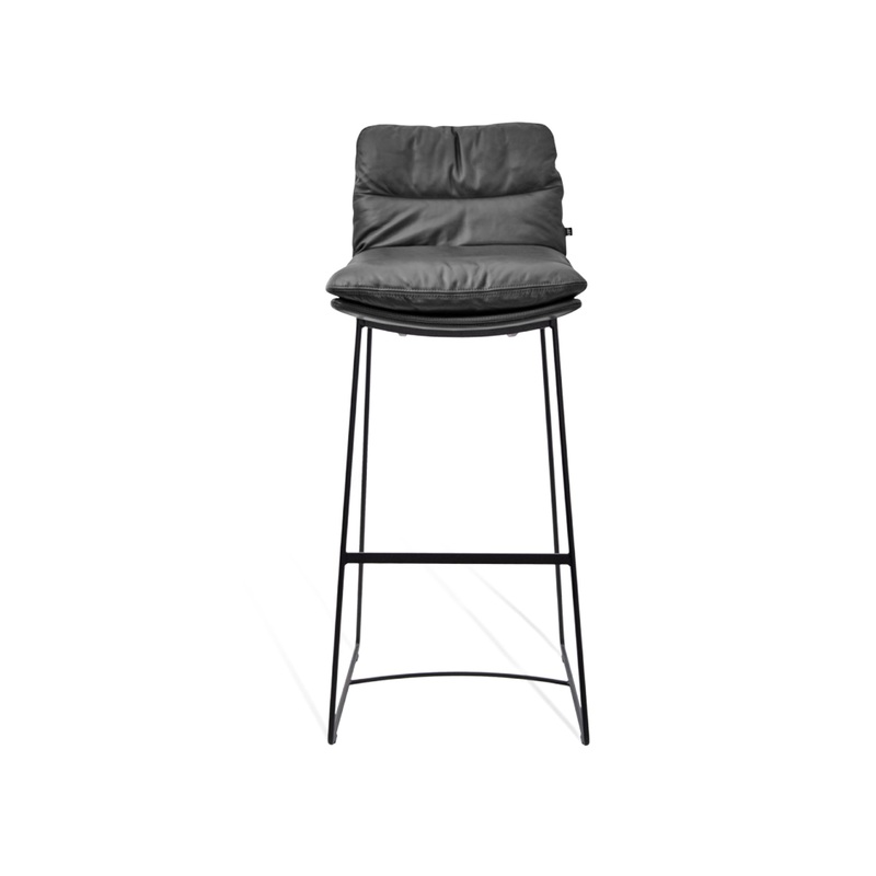 KFF Arva Custom-Made Rawhide Leather Bar Stools, Set of 4