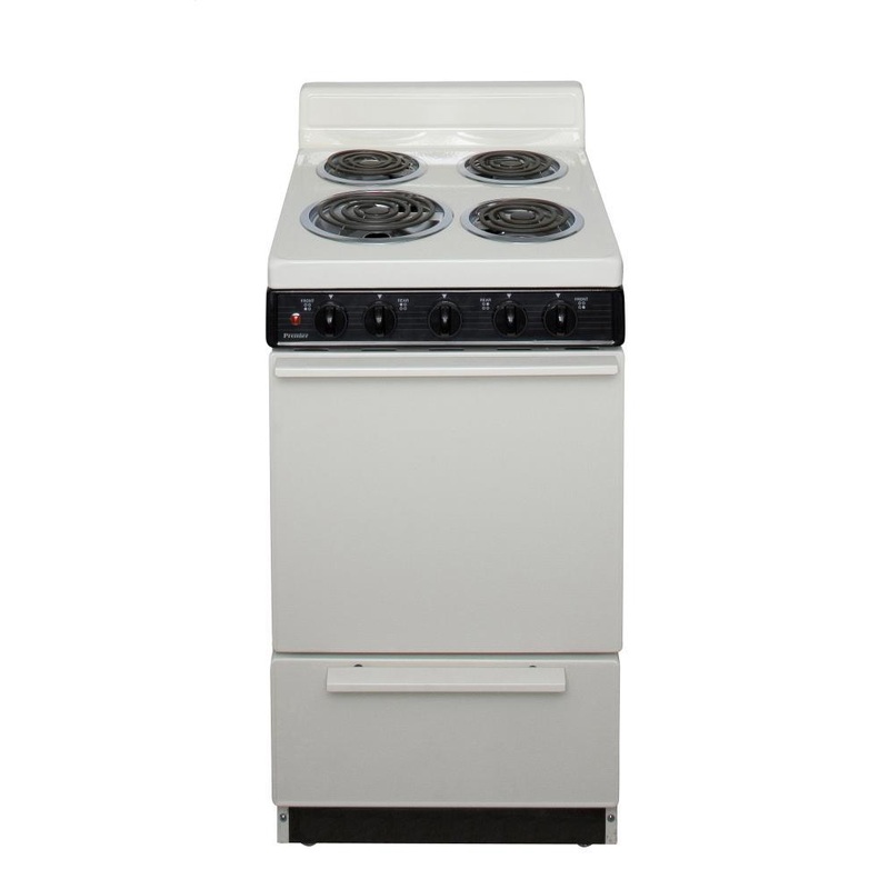 Premier EAK100TP0 20 in. Freestanding Electric Range in Biscuit